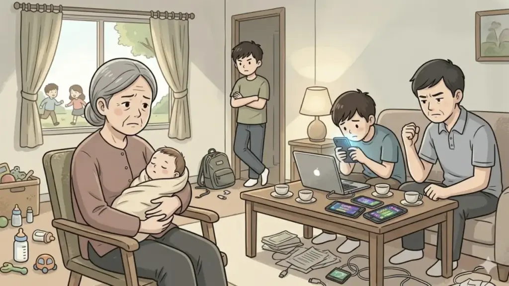 53 tuổi, tôi phải đi làm công nhân kiếm từng đồng nuôi cháu 4 tháng tuổi