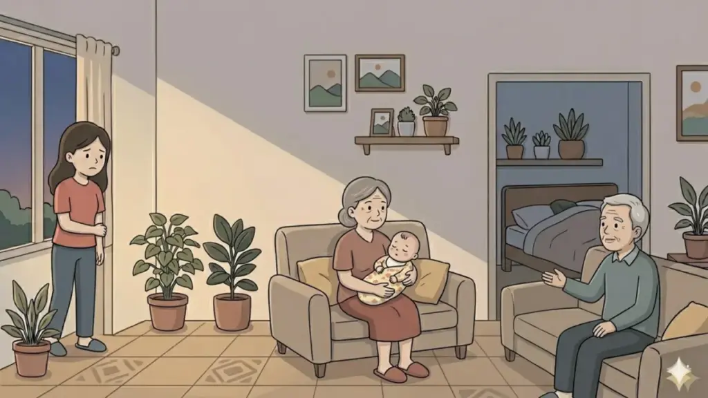 Bố mẹ chồng nói mẹ con tôi 'ngủ lang ngủ bụi' khi về ngoại một hôm