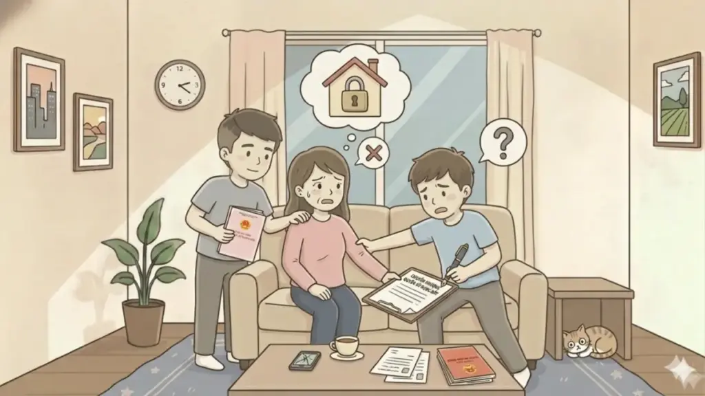 Các con ép tôi sang tên đất khi biết mẹ có bạn trai