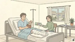 Chồng nằm viện, vợ lấy công chăm sóc 500 nghìn đồng mỗi ngày