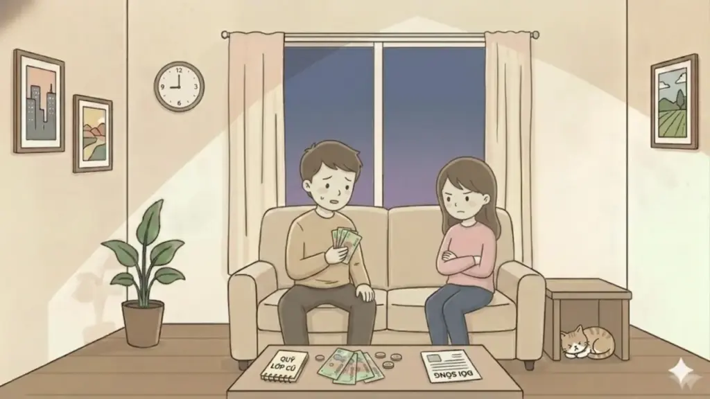 Khó chịu khi chồng góp quỹ lớp cấp ba đều đặn dù ở xa 1.800 km