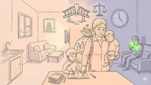 Muốn ly hôn nhưng không sợ không được nuôi hai con