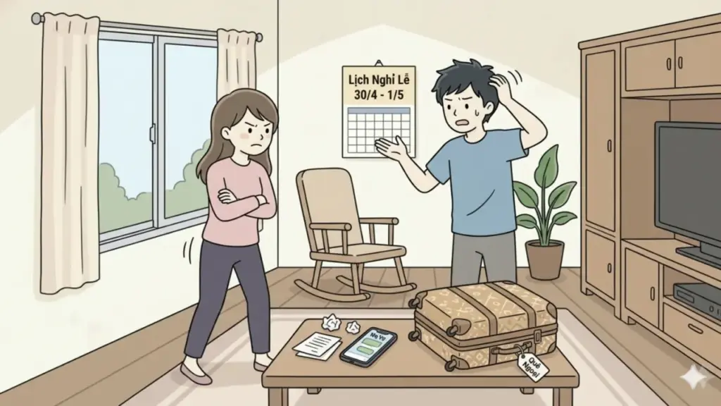 Nghi nhà nội xúi chồng tôi không về nhà ngoại dịp lễ 30/4