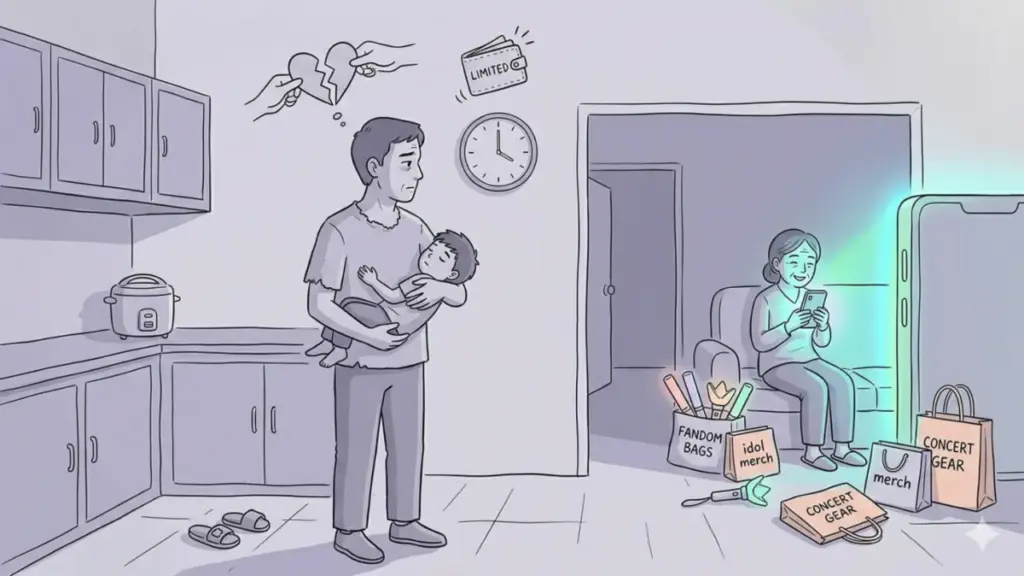 Vợ đặt idol lên trên chồng con