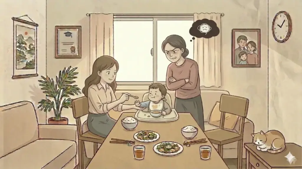 Ngày nào mẹ chồng cũng ép con tôi ăn uống đủ thứ