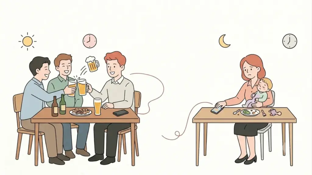 Chồng chi tiền mời bạn đi nhậu nhưng không mua nổi hộp sữa cho con