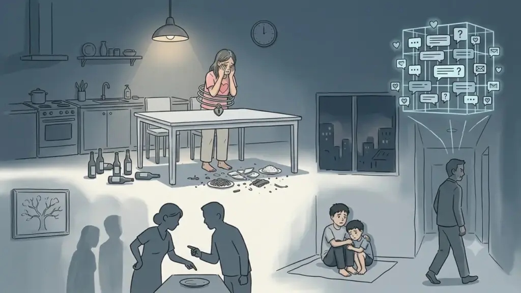 Vợ bạc tóc vay tiền cứu con ốm, chồng hất tung mâm cơm vì bị gọi về lúc đang nhậu