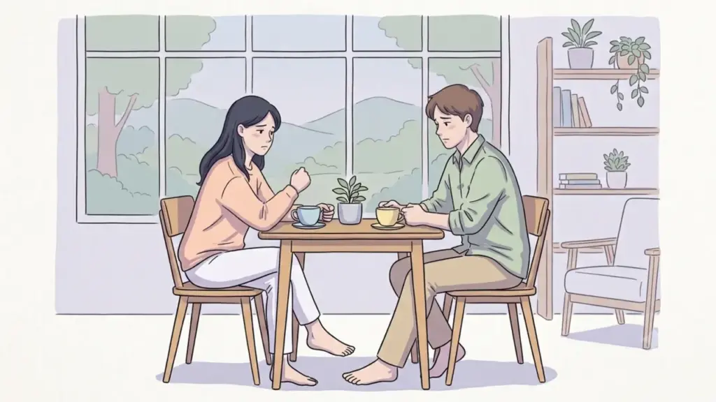 Bạn gái hay đến nhà chồng cũ thăm con rồi ngủ lại