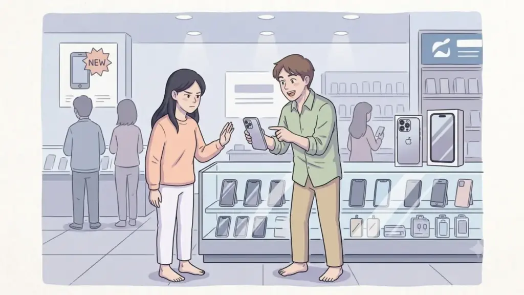 Bạn trai giận vì tôi từ chối mua điện thoại đời mới tặng anh