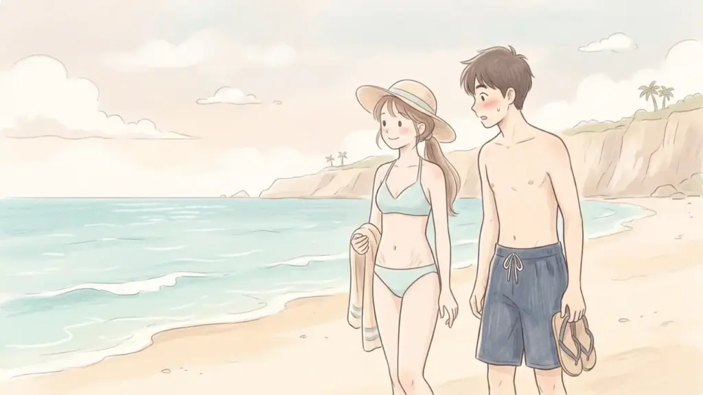 Bụng bạn gái có vết thâm và rạn da như từng mang bầu