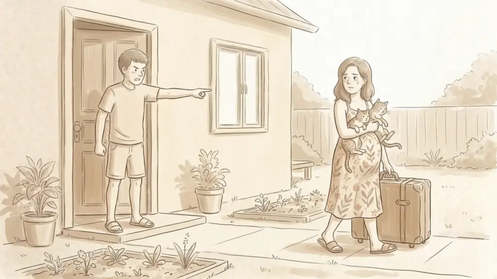 Cứ mâu thuẫn là chồng đuổi tôi ra khỏi nhà