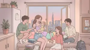 Vợ ăn mặc xuề xòa, hở hang khi các em tới chơi